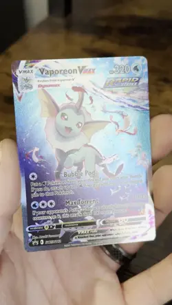 Vaporeon VMAX SWSH182 SWSH: Sword & Shield Promo Cards Holo NM - Image 2