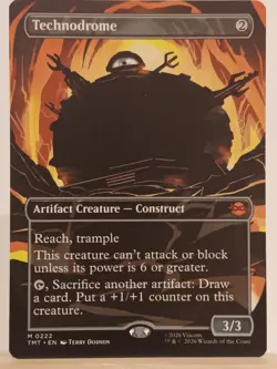Magic the Gathering MTG - Turtles TMNT Technodrome BORDERLESS 0222 MYTHIC - Image 1