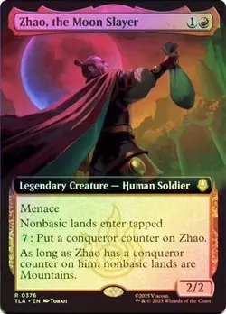 Zhao, the Moon Slayer Foil Extended Art Avatar: The Last Airbender NM MTG - Image 1