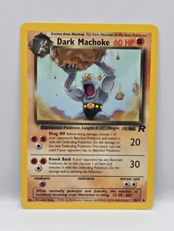 Dark Machoke 40/82 Pokemon TCG Team Rocket MP - Image 1