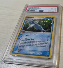Pokemon 2006 Vaporeon Pop Series 3 Holo #6 PSA 6 - Image 3
