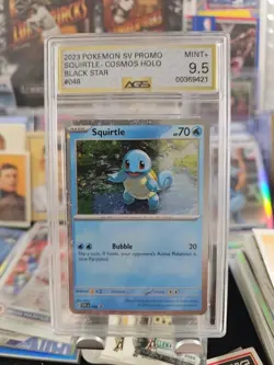Squirtle #48 2023 Pokemon SV Black Star Promo Cosmos Holo AGS Mint 9.5 - Image 1