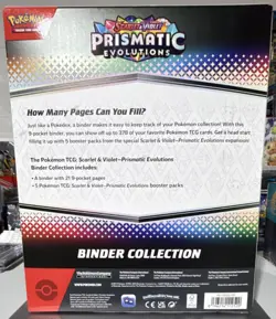 Pokemon Scarlet & Violet Prismatic Evolutions Binder Collection - Image 2