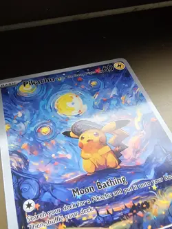 🔥 Lot X9 Pokemon Pikachu Starry Night Beautiful Night 085 - Van Gogh Promo Art - Image 2