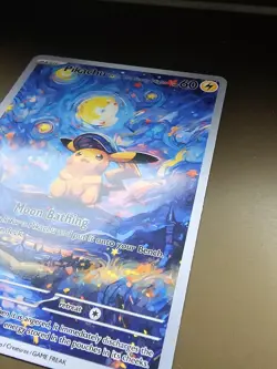 🔥 Lot X9 Pokemon Pikachu Starry Night Beautiful Night 085 - Van Gogh Promo Art - Image 3