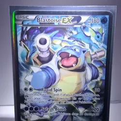 Pokemon TCG Blastoise EX Promo Holo Basic XY122 XY HP180 Rapid Spin Splash Bomb - Image 1