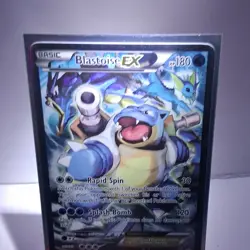 Pokemon TCG Blastoise EX Promo Holo Basic XY122 XY HP180 Rapid Spin Splash Bomb - Image 2