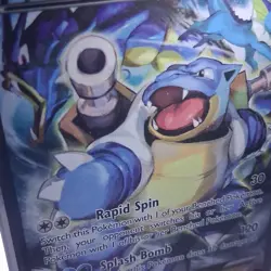 Pokemon TCG Blastoise EX Promo Holo Basic XY122 XY HP180 Rapid Spin Splash Bomb - Image 3
