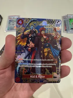 One Piece Kid & Killer - EB01-003 (SP) The Azure Sea's Seven Foil Custom Card - Image 1