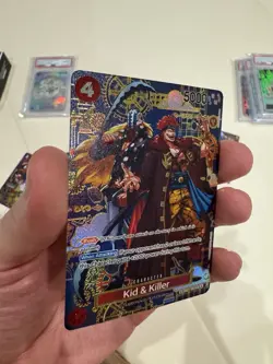 One Piece Kid & Killer - EB01-003 (SP) The Azure Sea's Seven Foil Custom Card - Image 2