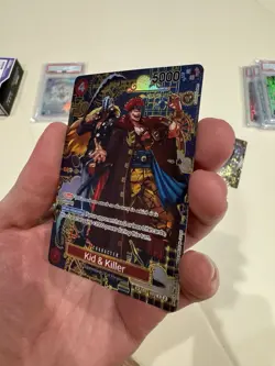 One Piece Kid & Killer - EB01-003 (SP) The Azure Sea's Seven Foil Custom Card - Image 4