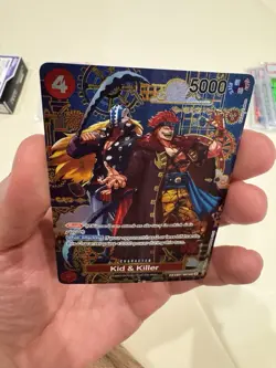 One Piece Kid & Killer - EB01-003 (SP) The Azure Sea's Seven Foil Custom Card - Image 5