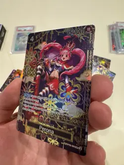 One Piece Perona - OP06-093 (SP) The Azure Sea's Seven Foil Custom Card - Image 4