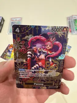 One Piece Perona - OP06-093 (SP) The Azure Sea's Seven Foil Custom Card - Image 5