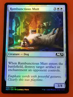 1x Rambunctious Mutt | FOIL | M21 Core Set 2021 | MTG Magic Cards - Image 1