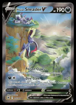 Pokemon Cards Hisuian Sneasler V 175/189 Astral Radiance Rare Ultra NM - Image 1