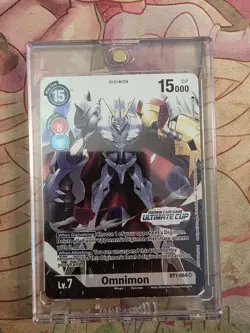 Bandai Digimon Omnimon BT1-084 SR Ultimate Cup Winner Card. - Image 1