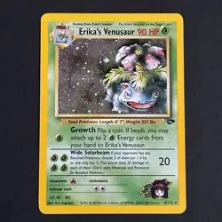 Erika's Venusaur 4/132 Gym Challenge Holo Rare Pokemon Card - Image 1