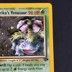 Erika's Venusaur 4/132 Gym Challenge Holo Rare Pokemon Card - Image 3