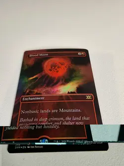 MTG Double Masters Blood Moon Foil Borderless Card NM Condition - Image 2