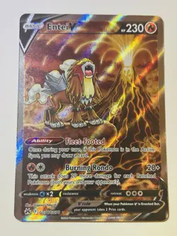 Pokemon Entei V Ultra Rare GG36/GG70 Crown Zenith Gallery Holo 230 HP Card - Image 1