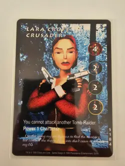 Tomb Raider CCG S184 - Lara Croft, Crusader - Slippery When Wet Rare Card - Image 1