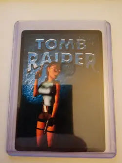 Tomb Raider CCG 201 - Secret Move 1: Smoking Guns - Base Ultra Rare Card Holo - Image 2