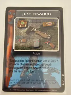 Tomb Raider CCG B124 - Just Reward - Big Guns Rare Card - Image 1