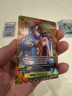 One Piece Boa Hancock - OP14-090 (SP) The Azure Sea's Seven Foil Custom Card - Image 2