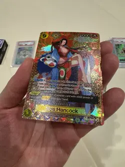 One Piece Boa Hancock - OP14-090 (SP) The Azure Sea's Seven Foil Custom Card - Image 4