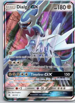 POKEMON TCG DIALGA GX 82/131 FLI HOLO RARE GX FORBIDDEN LIGHT POKEMON ENGLISH - Image 1