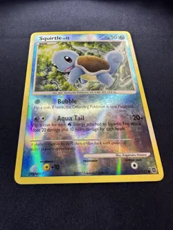 SQUIRTLE 2007 Pokemon TCG Secret Wonders 112/132 REVERSE HOLO LP FREE SHIP - Image 3