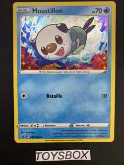 Carte Pokemon Moustillon Holo SWSH222 / Bloc EB PROMO / NEUF FR - Image 2