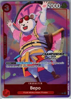 Bepo (CS 2024 Celebration Pack) P-019 English One Piece Promo - NM - Image 1