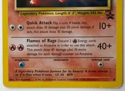 Arcanine #6 - NON-HOLO RARE - Black Star Promo - WOTC POKEMON CARD - NM/LP - Image 3