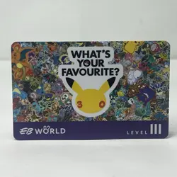 Pokemon 30 Year Anniversary Level 3 EB Games Membership Card Gengar - Image 3