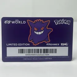Pokemon 30 Year Anniversary Level 3 EB Games Membership Card Gengar - Image 4