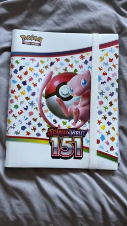 Scarlet Violet 151 Binder For Pokemon Cards TCG Nintendo Empty Folder Mew Design - Image 1