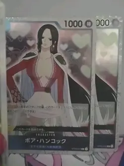 Boa Hancock PRB02-017 SR Japanese One Piece Card NM + Op01-078 & ST03-013 BONUS - Image 2