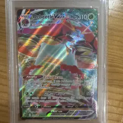 Pokemon Card ORBEETLE VMAX Ultra Rare Full Art Holo 021/185 Vivid Voltage PSA 9 - Image 2