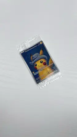 Pokemon x Van Gogh Museum: Pikachu With Grey Felt Hat 085 Promo Card Mint/Sealed - Image 1