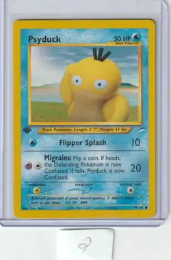 1st Edition Psyduck 79/105 Neo Destiny Regular WOTC Pokemon Trading Card - Image 1