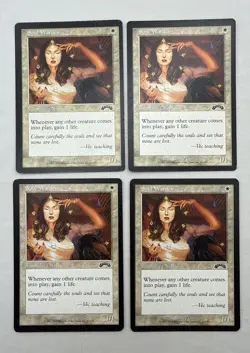 Soul Warden x4 MTG Exodus 4x Magic Very Good Moderate Play VG MP - Image 1