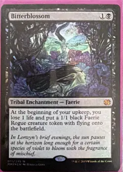 Magic The Gathering Bitterblossom Tribal Enchantment Mythic Modern Masters 2015 - Image 1