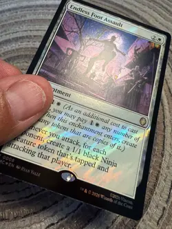 ENDLESS FOOT ASSAULT SURGE FOIL - Rare - TMC TMNT Commander MTG #0008 - Image 2