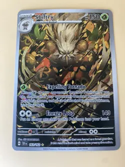 Shiftry 163/162 Illustration Rare Holo - Temporal Forces Pokemon Card - Image 1