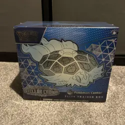 Pokemon TCG Stellar Crown Pokemon Center Exclusive ETB Elite Trainer Box - Image 1