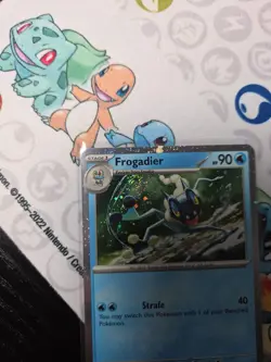 Pokemon - Obsidian Flames Cosmos Holo Frogadier 057/197 NM SWIRL - Image 4
