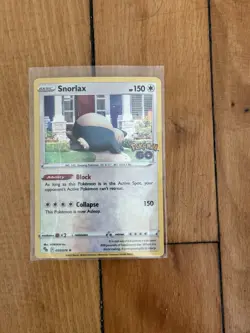 SNORLAX 055/078 Pokemon GO Cosmos Holo Rare Promo Pokemon TCG Near Mint - Image 1