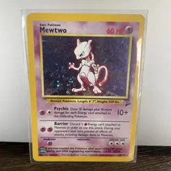 POKEMON Mewtwo 10/102 Base Set, Unlimited Holo, Rare, NM - Image 1